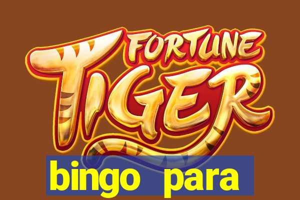 bingo para despedida de solteira para imprimir